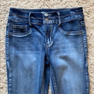 Girl’s Mudd Mid Rise Double Button Jeggings